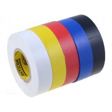 Изолента  Premium 200 19 mm*18m белая, красная, голубая, черная, желтая 